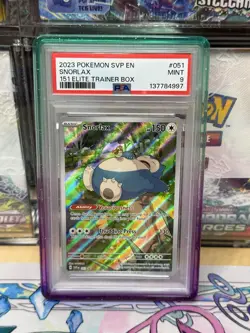 Snorlax 051 Sv: Scarlet & Violet Promo Cards Holo PSA 9 - Image 1