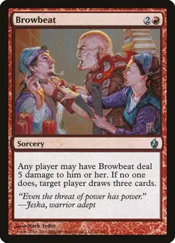 2x Browbeat - Foil Premium Deck Series: Fire and Lightning MP MTG - Image 1