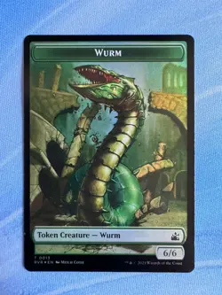 MTG Goblin Wurm FOIL Ravnica Remastered (RVR) Double Sided Token Unplayed - Image 2