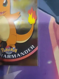 1999 Topps Pokemon Holo Foil Charmander #04 1st Printing Blue Logo NM - Image 3