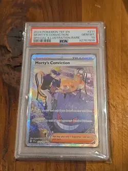Pokemon TCG Morty's Conviction 211/162! PSA 10! - Image 1