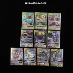 10Pcs TAG Team GX RR csm2aC Combo Sets Sun & Moon - Pokemon Cards Chinese - Image 1