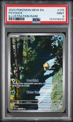 2023 POKEMON MEW EN-151 ILLUSTRATION RARE #175 PSYDUCK PSA 9 - Image 1