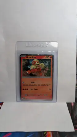 Growlithe Pokemon Scarlet & Violet SVP 024 Cosmos Holo Black Star Promo NM - Image 5