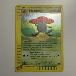 Pokemon TCG Vileplume 31/165 Holo Expedition Base Set MP - Image 3