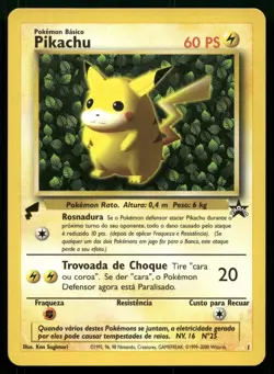 Pikachu 1 Pokemon World Collection 2000 Stamp WOTC Promo Portuguese POKEMON - Image 1