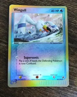 Pokemon Wingull 84/100 EX Sandstorm Reverse Holo Rare NM - Image 1