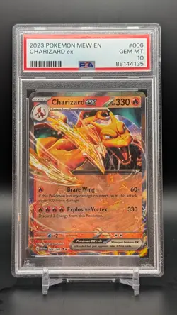 Pokemon TCG Charizard ex Double Rare Holo Sv: Scarlet & Violet 151 PSA 10 - Image 1