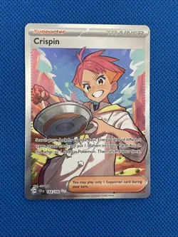 Pokemon TCG Crispin 164/142 Stellar Crown Ultra Rare Full Art Trainer NM/M - Image 3
