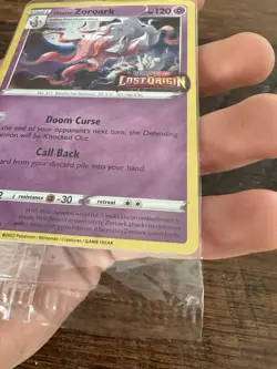 Pokemon Hisuian Zoroark 076/196 Lost Origin Stamped Promo Sealed NM Exclusive - Image 4