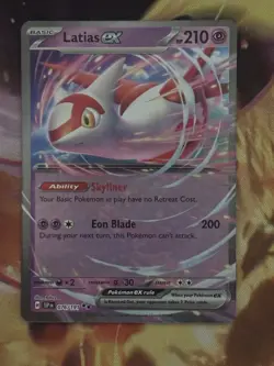 Pokemon Latias ex 076/191 Sv08: Surging Sparks Double Rare Holo Basic English - Image 1
