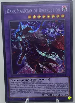 Yugioh! Dark Magician of Destruction Maze of the Muertos MZMU-EN011 Secret Rare - Image 1