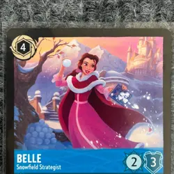 Disney Lorcana Winterspell Belle Snowfield Strategist 158/204 Super Rare NM/Mint - Image 3