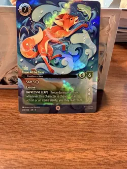 Disney Lorcana Enchanted Tod-Knows All the Tricks Foil Card 230/204 English - Image 1