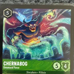 Disney Lorcana Winterspell Chernabog Unnatural Force 77/204 Super Rare NM/Mint - Image 3