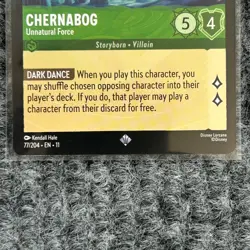 Disney Lorcana Winterspell Chernabog Unnatural Force 77/204 Super Rare NM/Mint - Image 4