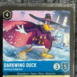 Disney Lorcana Winterspell Darkwing Duck Dashing Gadgeteer 150/204 Super Rare NM - Image 3