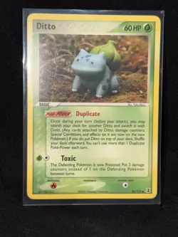 Ditto Bulbasaur Delta Species 36/113 Unlimited Regular 2005 Pokemon Card - Image 2