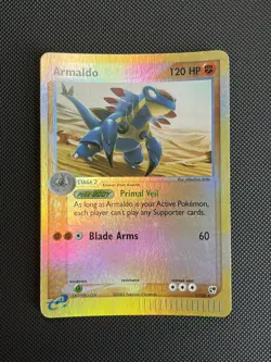 Pokemon Card Armaldo 1/100 EX Sandstorm Rare Reverse Holo - LP - Image 1