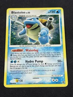 2007 Secret Wonders Blastoise Pokemon card 2/132 - Image 1