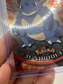 Nidoqueen #31 Topps TV Animation Edition Blue Logo Holo Pokemon Card - LP/MP - Image 5