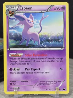 Pokemon Card Espeon 48/108 Black & White Dark Explorers 2012 Rare Non-Holo NM - Image 5