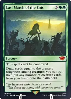 MTG LTR Last March of the Ents 172 Mythic Lord of the Rings 2023 NM - Image 2