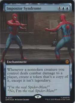 (Foil) MTG Impostor Syndrome (Extended Art) M Marvel's Spider-Man 251 NM - Image 1