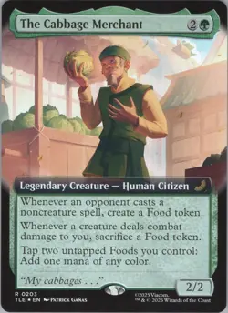 MTG Foil The Cabbage Merchant (Extended Art) R Avatar: The Last Airbender: Etern - Image 1