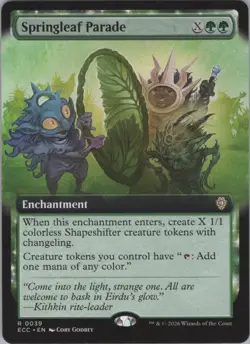 MTG (Regular) Springleaf Parade (Extended Art) R Commander: Lorwyn 39 NM - Image 1