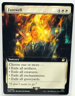 Farewell (Extended Art), Doctor Who, MTG Magic the Gathering, REGULAR (465) NM - Image 1