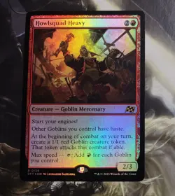 Howlsquad Heavy Foil, NM, Aetherdrift, Magic the Gathering Free Shipping - Image 1