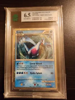 2011 POKEMON CALL OF LEGENDS SHINY HOLO RARE LUGIA - Image 1