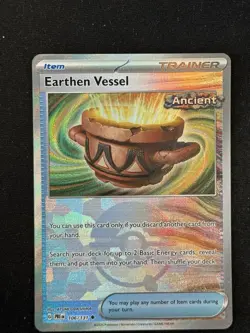 Earthen Vessel 106/131 Pokemon Prismatic Evolutions Poke Ball Reverse Holo NM - Image 1