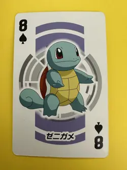 Squirtle Pokemon Playing Poker Card Black Pokeball Nintendo Japanese F/S - Image 3