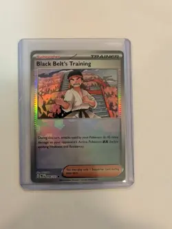 Black Belt's Training 098/131 Prismatic Evolutions PokeBall Reverse Holo Pokemon - Image 1