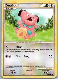 Pokemon TCG Snubbull Call of Legends 71/95 Regular LP - Image 1