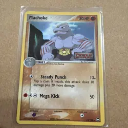 2007 Pokemon TCG Machoke Holo Stamped EX Power Keepers 33/108 - Image 1