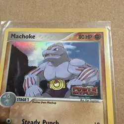 2007 Pokemon TCG Machoke Holo Stamped EX Power Keepers 33/108 - Image 3