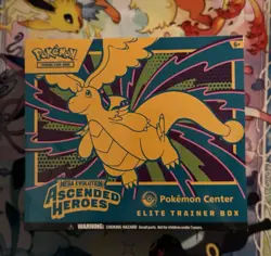 Pokemon TCG Ascended Heroes Pokemon Center Exclusive Elite Trainer Box ETB - Image 1