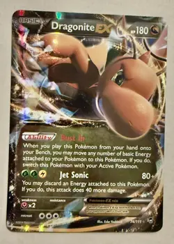 Dragonite EX 74/111 Ultra Rare XY - Furious Fists Pokemon - Image 2