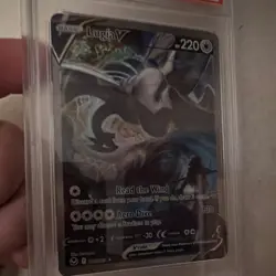Pokemon Lugia V Alternate Full Art Ultra Rare Holo 186/195 Silver Tempest PSA 9 - Image 3