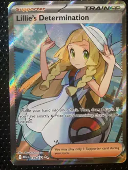 Pokemon TCG Lillie's Determination 169/132 Full Art Mega Evolution NM - Image 1