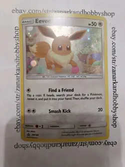 Pokemon Eevee SM184 Black Star Promo LP - Image 1