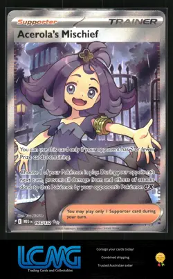 Pokemon TCG ME01: Mega Evolution #165/132 Acerola's Mischief C4S - Image 1