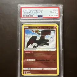 2023 Pokemon Crown Zenith Radiant Charizard 020/159 - PSA 10 - Image 1