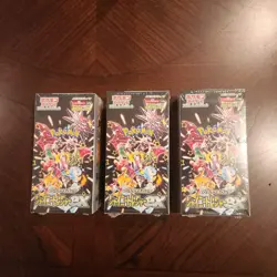 3x Factory Sealed Booster Boxes of Pokemon Shiny Treasure ex Japanese (sv4a) - Image 1