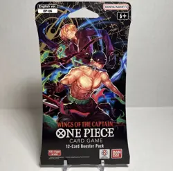 One Piece OP-06 Wings Of The Captain Blister Pack - Sleeved Booster - Brand New - Image 1