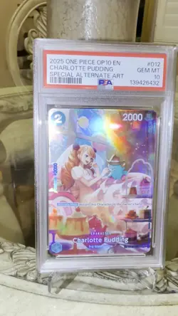 2025 ONE PIECE ST12-012 CHARLOTTE PUDDING SPECIAL ALTERNATE ART PSA 10 - Image 2