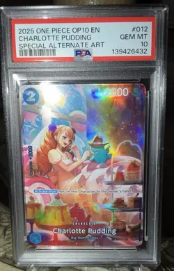 2025 ONE PIECE ST12-012 CHARLOTTE PUDDING SPECIAL ALTERNATE ART PSA 10 - Image 5